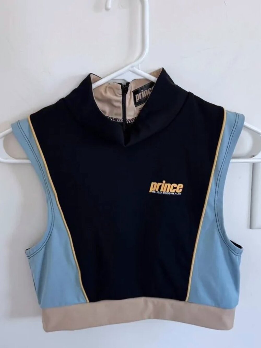 Prince Women's Navy and Blue Crop-top